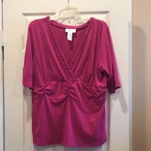 Chadwick’s crossover, 3/4 sleeve top